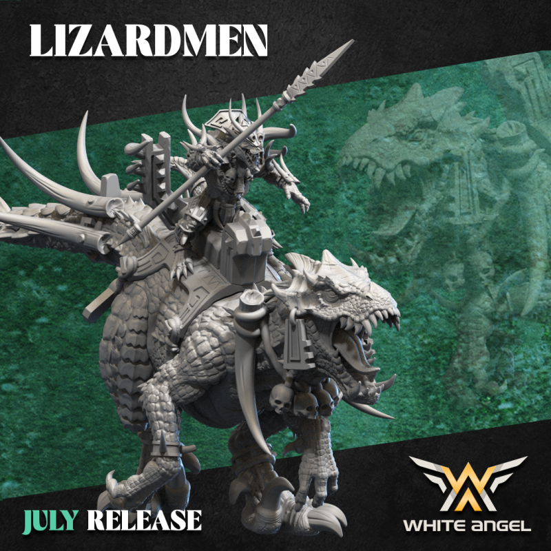 Rey lagarto Rex. Lagartos White Angel