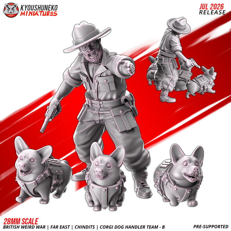 Chindit Corgi Dog Handler B