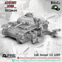 DAK Panzer III Ausf. destroyed