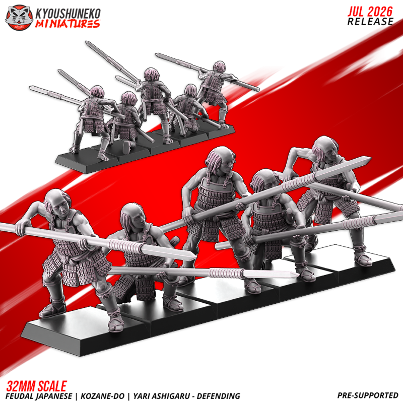 Kozane-dō Yari Ashigaru — Defending. Nippon