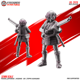 Ashigaru Kozane-dō con teppo. Nipón