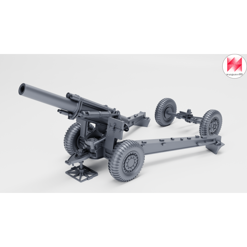 Obús M1 de 155 mm con dotación