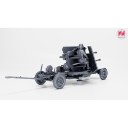Cañón antiaéreo doble de 37 mm Flak 43 Zwilling con artillero