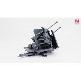 Cañón antiaéreo doble de 37 mm Flak 43 Zwilling con artillero