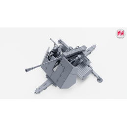 Cañón antiaéreo de 5 cm Flak 41 con artillero