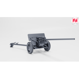 Cañón antitanque ZIS-2 de 57 mm con dotación