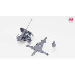 Cañón antiaéreo de 5 cm Flak 41 con artillero