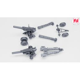 Obús M1 de 155 mm con dotación