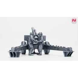 Obús M1 de 155 mm con dotación