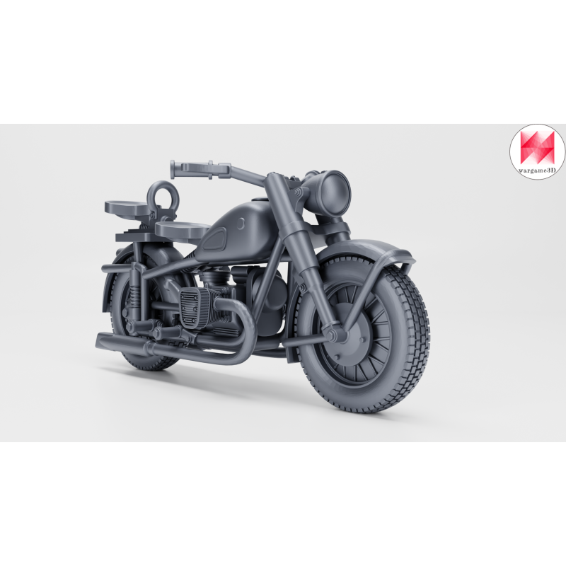 Motocicleta IMZ-Ural M-72 con sidecar y 2 tripulantes