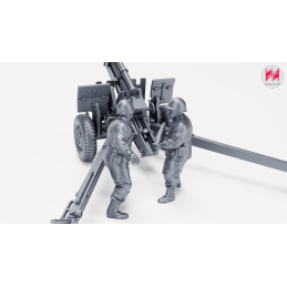 Obús M101 (M2A1) de 105 mm con dotación