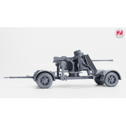 Cañón antiaéreo de 5 cm Flak 41 con artillero