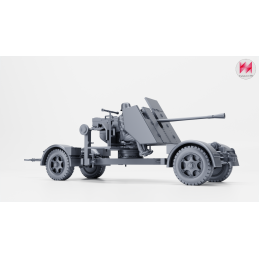 Cañón antiaéreo de 5 cm Flak 41 con artillero