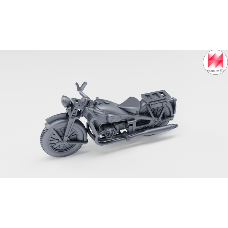 Motocicleta Gnome-Rhône AX II con sidecar y 2 tripulantes