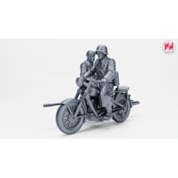 Motocicleta Nimbus Type C con sidecar, Madsen de 20 mm y 2 tripulantes