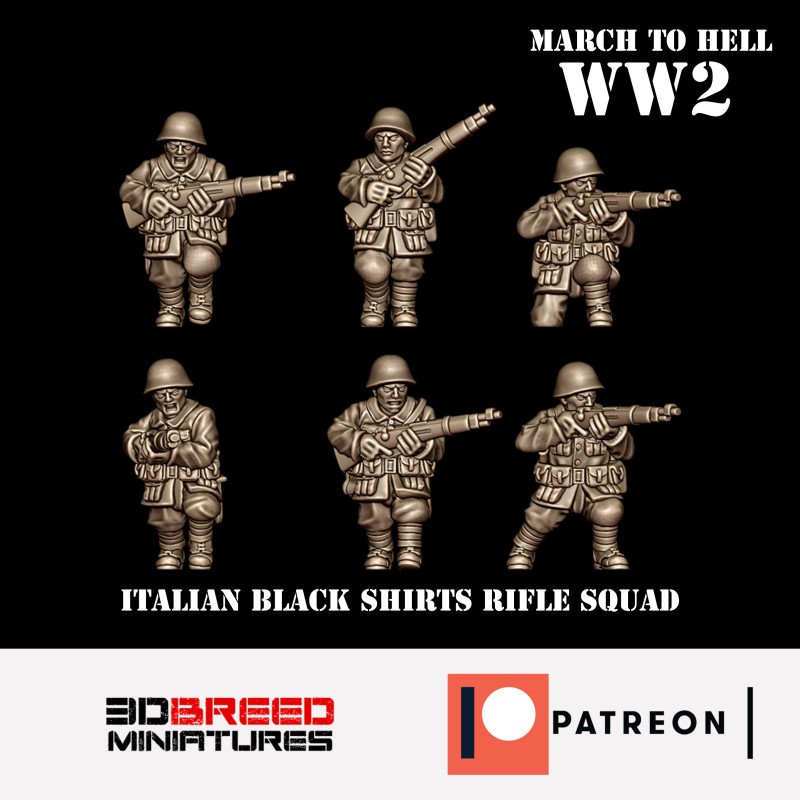 Fusileros de los Camisas Negras italianos (manga larga)