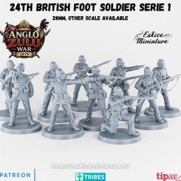 Infantería británica del 24.º Regimiento de a Pie