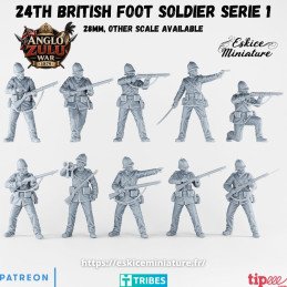 Grupo de mando británico del 24.º Regimiento de a Pie