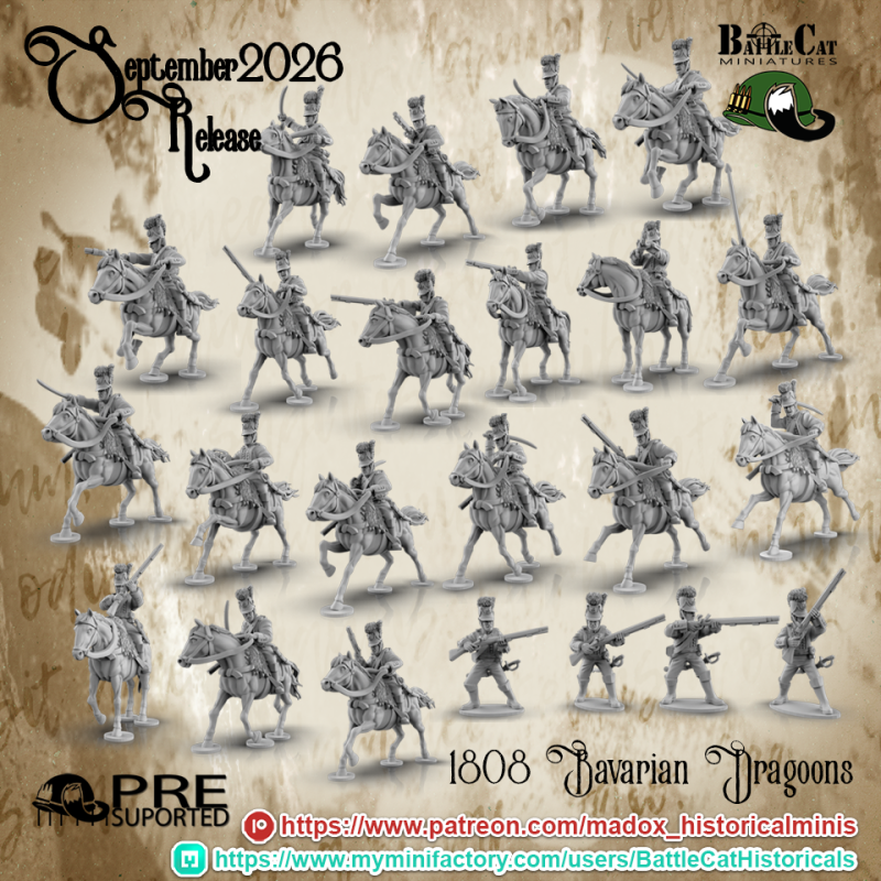 1808 Bavarian Dragoons with Sabres