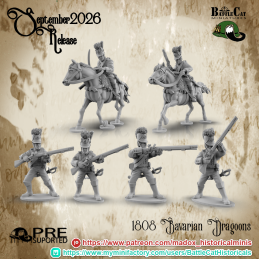 Dragones bávaros de 1808 desmontados