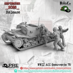 Destroyed AOI Semovente 75/18