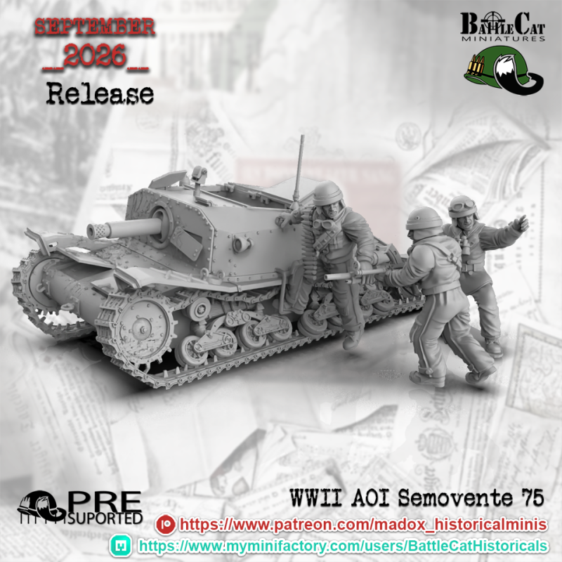 Destroyed AOI Semovente 75/18 Crew