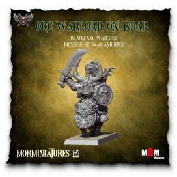 Orc Warlord On Boar (Blackfang Warclan). Orcs MOM
