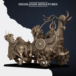 Carro de huscarles nórdicos. Tribus nórdicas
