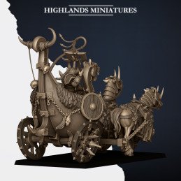 Carro de huscarles nórdicos. Tribus nórdicas
