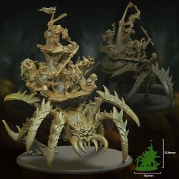 Great Spider with Forest Goblin Warparty by Punga Miniatures | 32mm and 28mm Fantasy Miniature