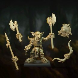 Forest Goblin Warlord by Punga Miniatures | 32mm and 28mm Fantasy Miniature