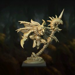 Krirgok, el Chamán Polilla de Punga Miniatures | Miniatura de fantasía 32 mm y 28 mm