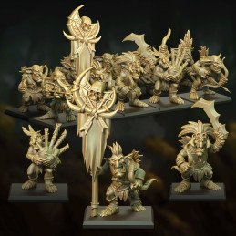 Arqueros Goblin del Bosque de Punga Miniatures | Miniatura de fantasía 32 mm y 28 mm