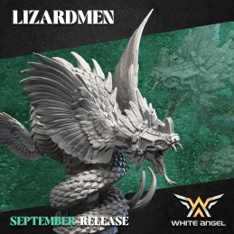 Quetzalcóatl de White Angel | Miniatura de fantasía 28/32 mm
