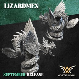 Quetzalcóatl de White Angel | Miniatura de fantasía 28/32 mm