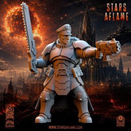 TSF Solarkin Sergeant by The beholder miniatures | 35 mm & 32 mm Sci-Fi Miniature