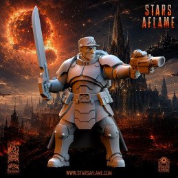 Sargento Solarkin TSF de The beholder miniatures | Miniatura sci-fi 35 mm y 32 mm