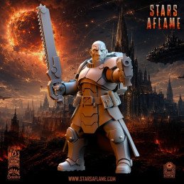 Sargento Solarkin TSF de The beholder miniatures | Miniatura sci-fi 35 mm y 32 mm