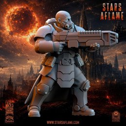 Armas especiales Solarkin TSF de The beholder miniatures | Miniatura sci-fi 35 mm y 32 mm
