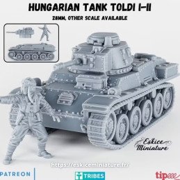 Hungarian Toldi I-II Tank by Eskice Miniatures | 1/56 (28mm)
