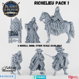 Pack Richelieu 1 de Eskice Miniatures | 1/56 (28mm)