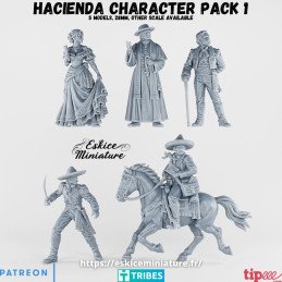 Hacienda Character Pack 1 by Eskice Miniatures | 1/56 (28mm)