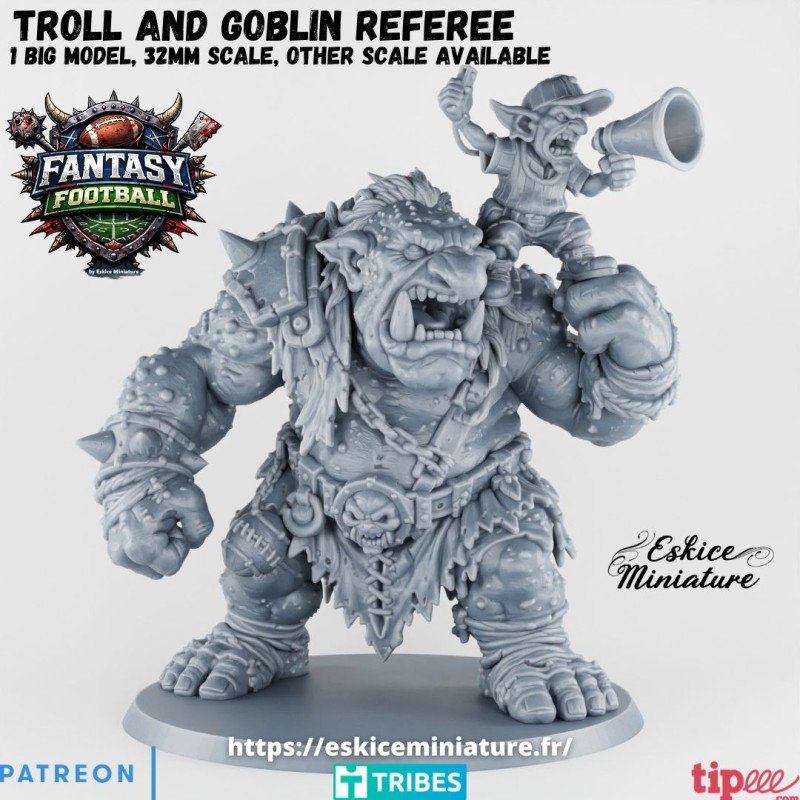 Troll & Goblin Referee. Goblins by Eskice Miniatures | 1/56 (28mm) and 1/56 (32mm)