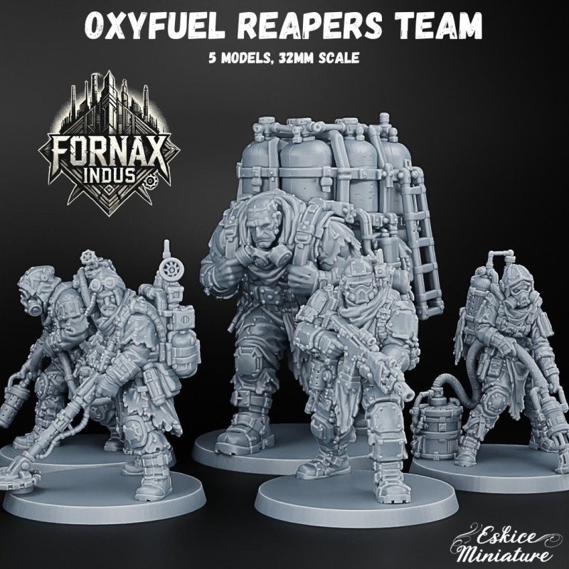 Oxyfuel Reapers Team by Eskice Miniatures | 1/56 (32mm)