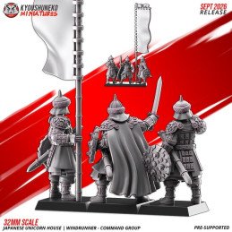 Grupo de mando de los Corredores del Viento de Kyoushuneko Miniatures | 28/32 mm