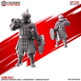 Grupo de mando de los Corredores del Viento de Kyoushuneko Miniatures | 28/32 mm