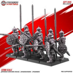 Lanceros Corredores del Viento de Kyoushuneko Miniatures | 28/32 mm