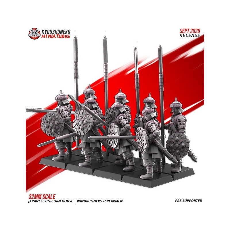 Windrunner Spearmen by Kyoushuneko Miniatures | 28/32mm