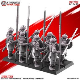 Lanceros Corredores del Viento de Kyoushuneko Miniatures | 28/32 mm