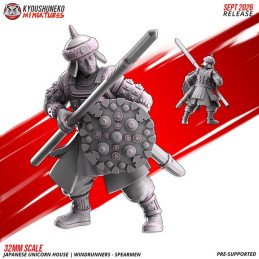 Lanceros Corredores del Viento de Kyoushuneko Miniatures | 28/32 mm